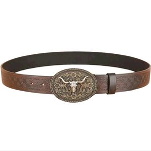 Bullhorn Buckle Western Style Belt